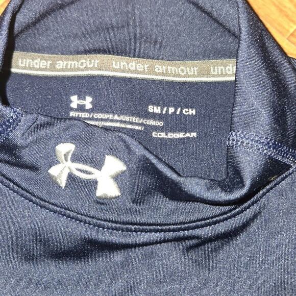 Under Armour Men's ColdGear Fitted Mock Long Sleeve Shirt Small - Picture 5 of 5